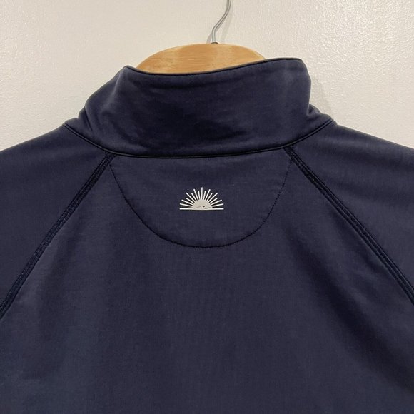 Faherty Legend Quarter Zip Sweater Mens XL Blue Long Sleeve Pullover - Picture 8 of 13